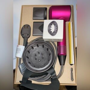 Dyson Hair Dryer Set - Pink and Gray
